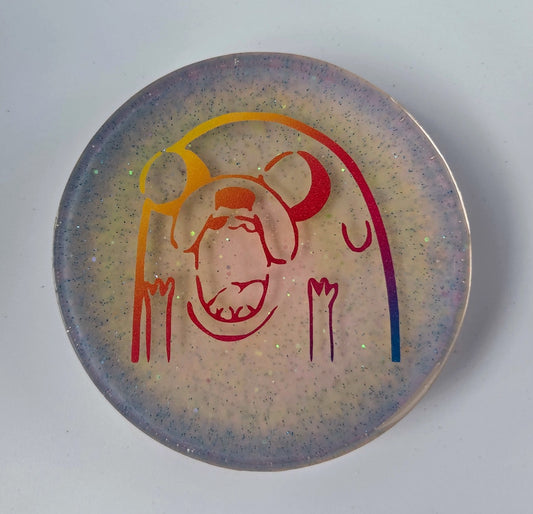 Adventure Time Large Glow Disc Golf Marker/Coaster