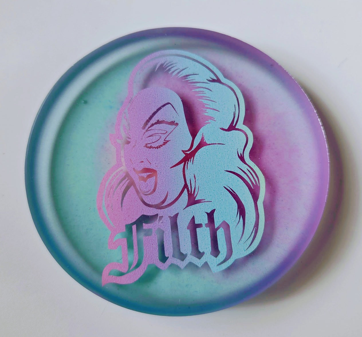 Divine Filth Glow Coaster/Disc Golf Marker