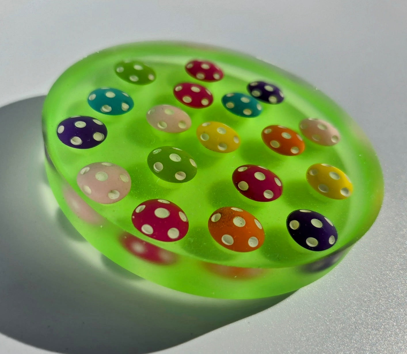 Mushroom Glow Disc Golf Marker/Coaster