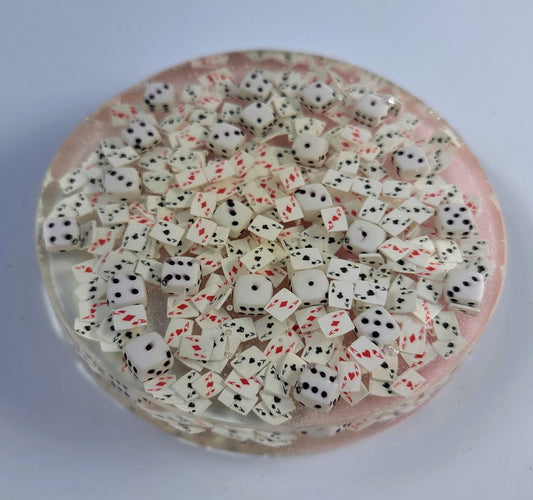 Ace Dice Glow Disc Golf Marker/Coaster