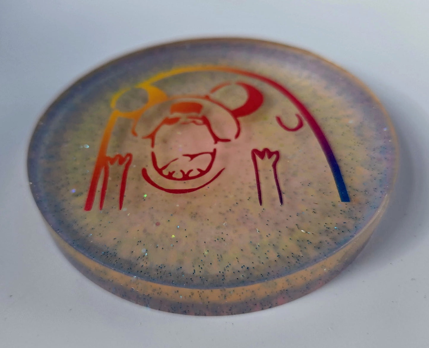 Adventure Time Large Glow Disc Golf Marker/Coaster