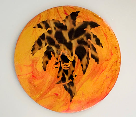 Sideshow Bob Small Glow in the Dark  Painting/Mini Rolling pad