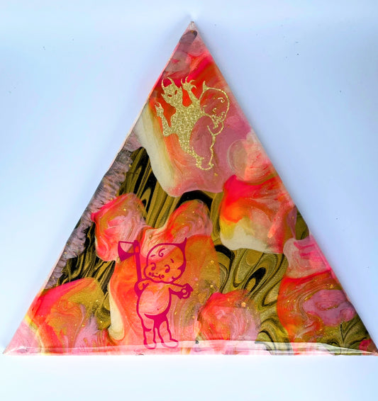Kute Killer Kewpies Glow in the Dark Painting