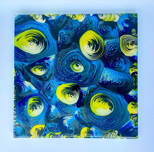 Blue Dreams Glow in the Dark Painting