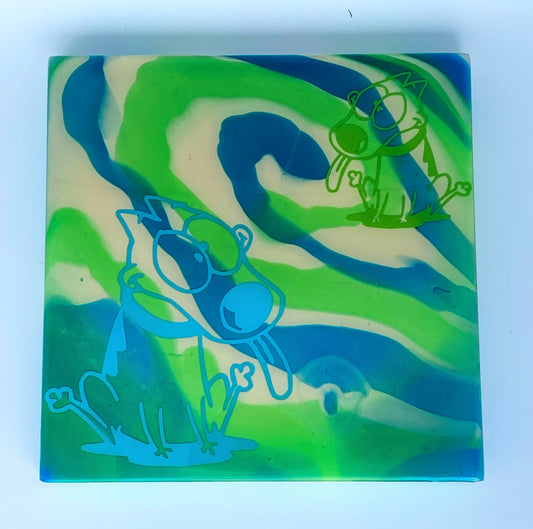 Spunky Glow in the Dark Painting