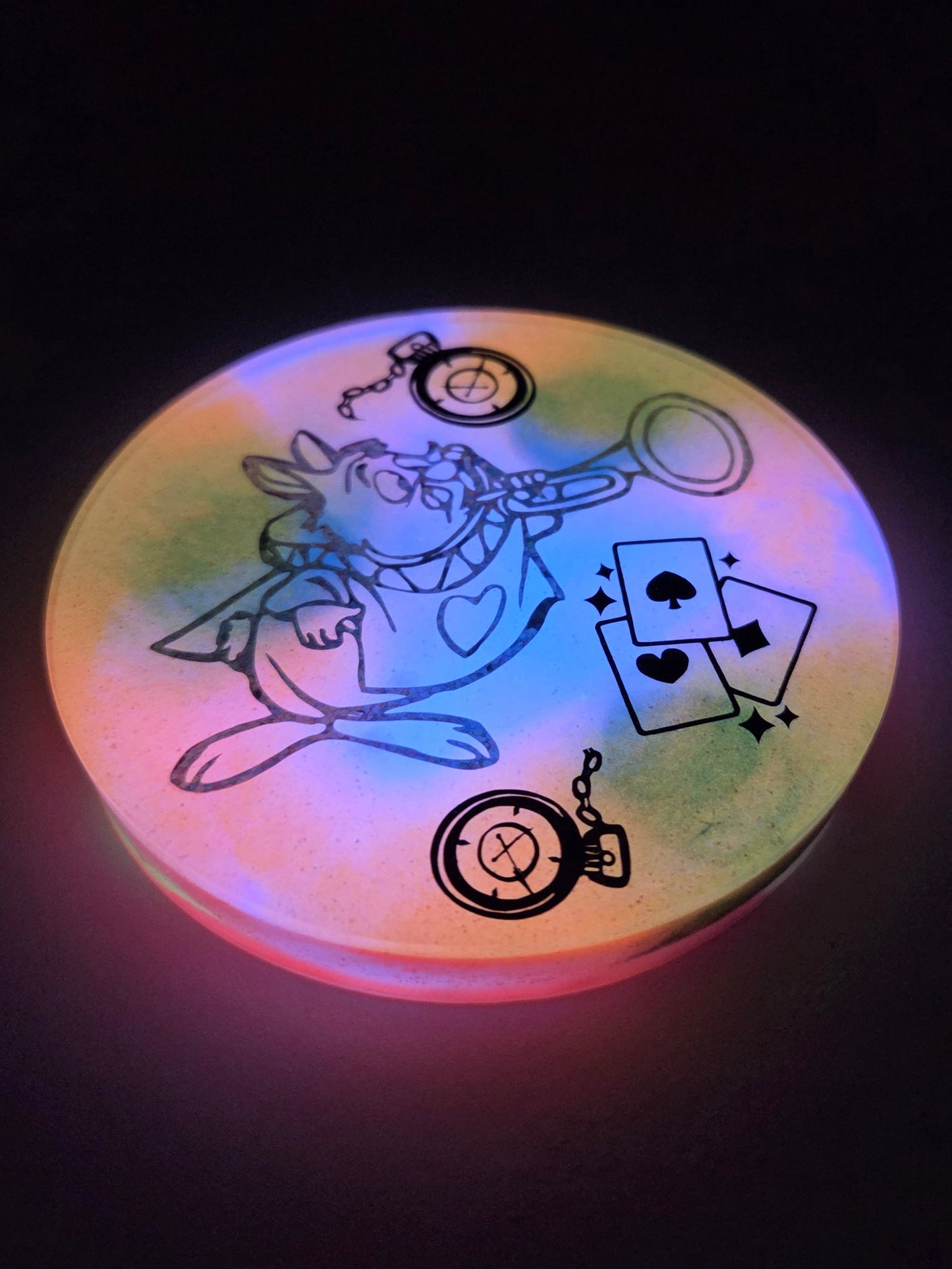 OFF WITH THEIR HEADS! Alice in Wonderland X Red Queen X White Rabbit X Double Sided X Glow in the Dark