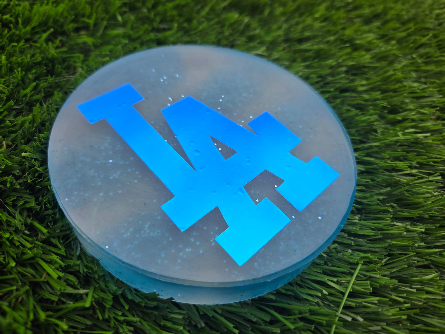 Striped LA Dodgers Super Glow Large Mini