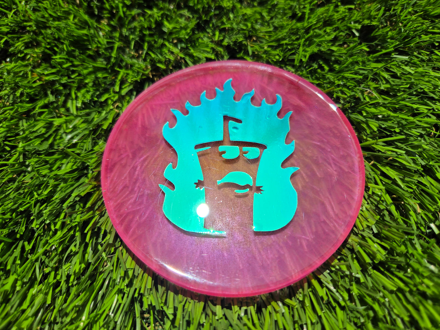 Master Shake Glow in the Dark Disc Golf Marker/Coaster