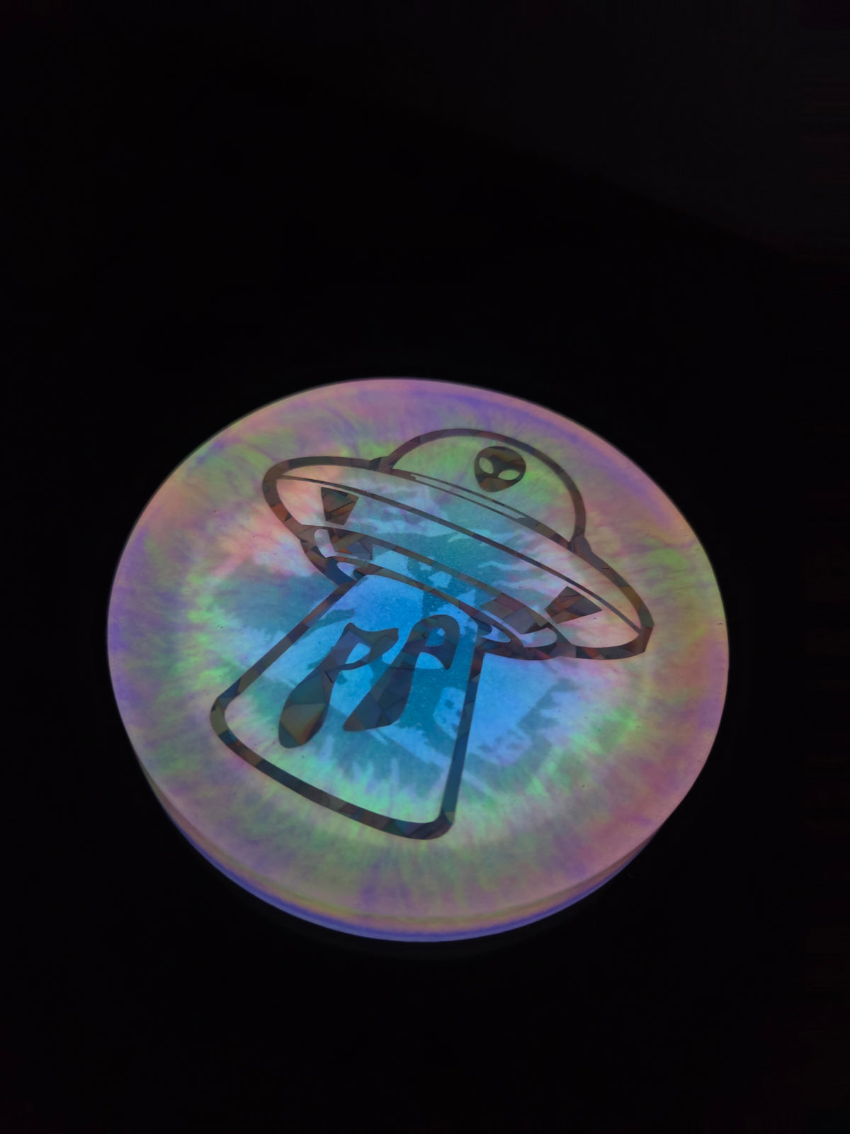 Poppycock UFO Weirder Thangz/Sasquatch Playing Disc Golf                              Poppycock UFO Strange Best Budz Double Sided Glow Mini Pack