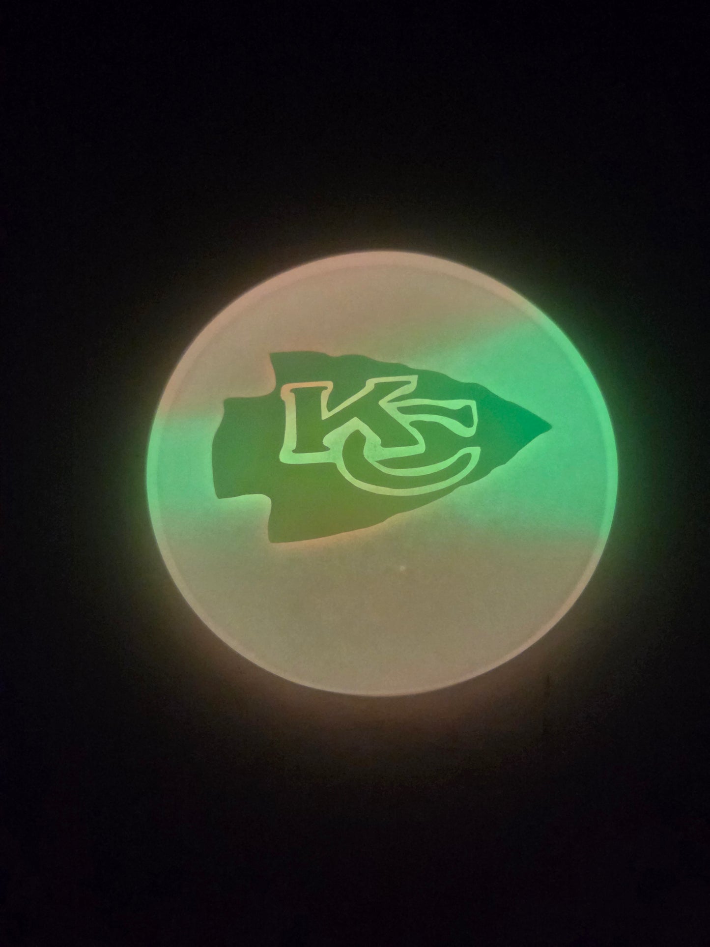 KC Chiefs Chrome Glow Vinyl / Glow in the Dark