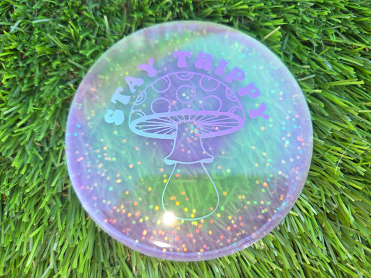 Stay Trippy Mushroom Super Glow Small Mini