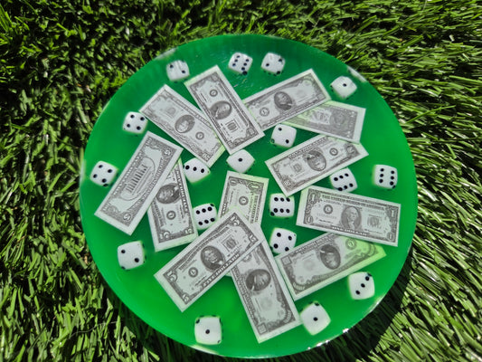 Cash n Dice Green Super Glow Large Mini