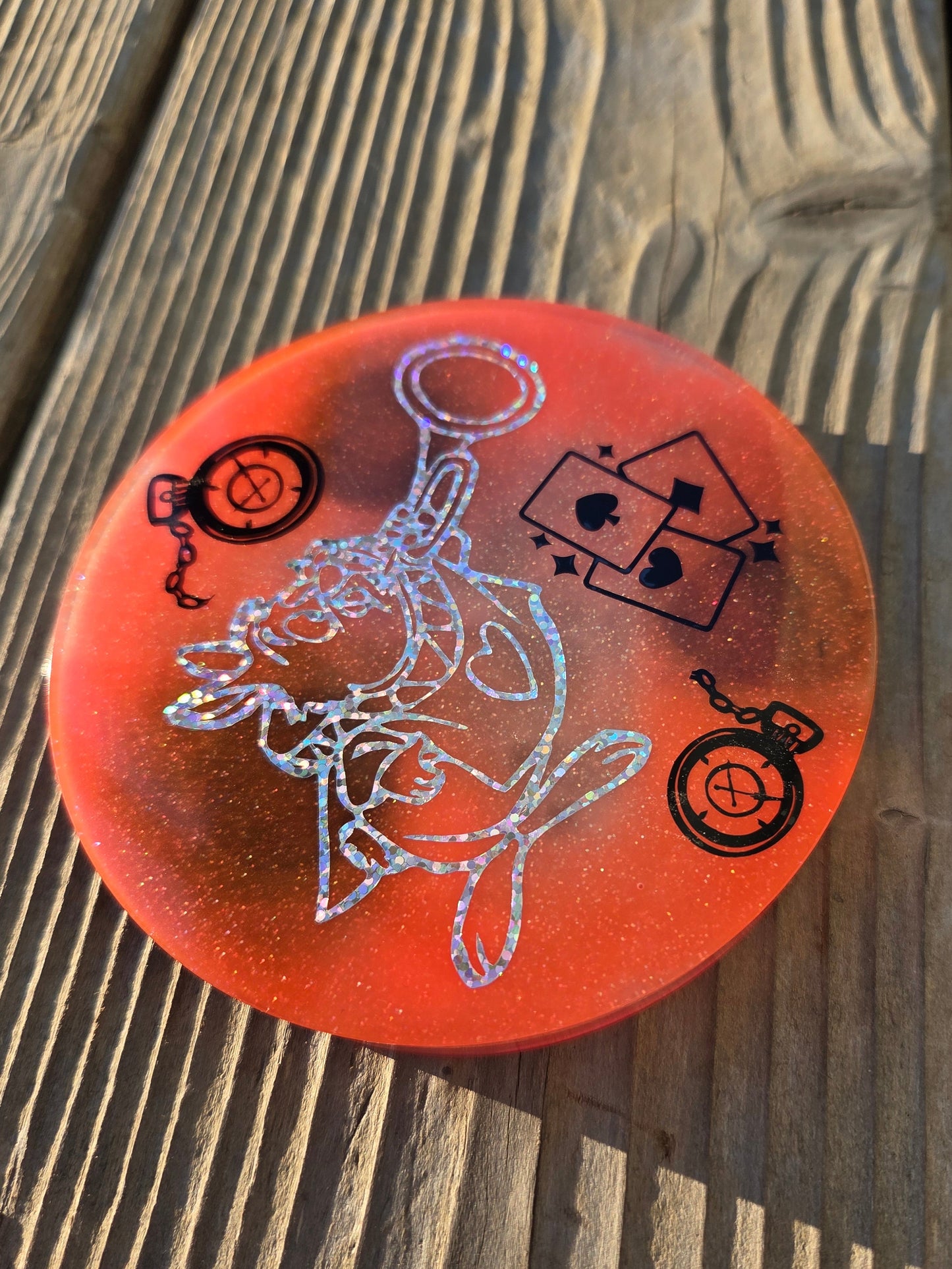 OFF WITH THEIR HEADS! Alice in Wonderland X Red Queen X White Rabbit X Double Sided X Glow in the Dark