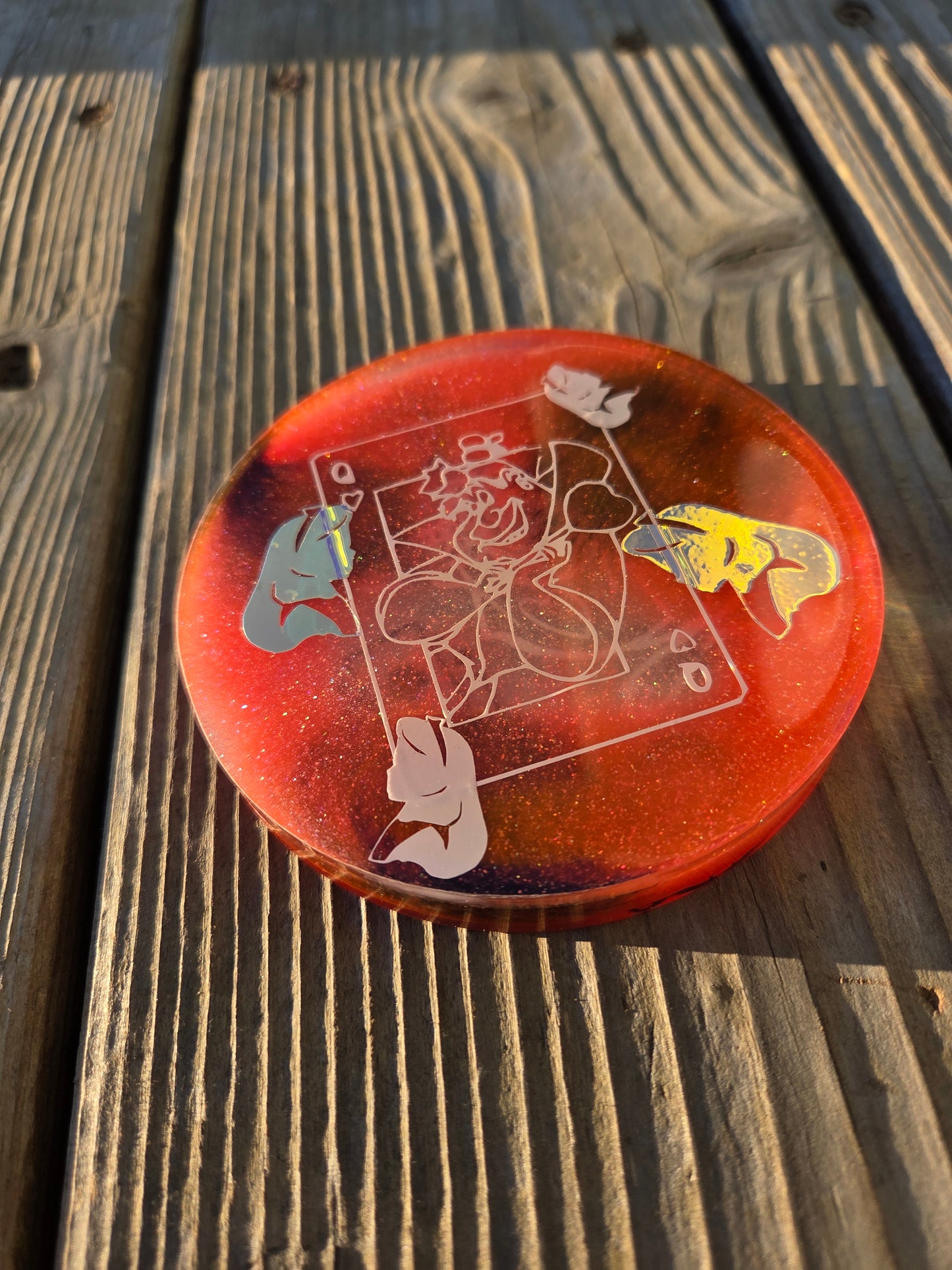 OFF WITH THEIR HEADS! Alice in Wonderland X Red Queen X White Rabbit X Double Sided X Glow in the Dark