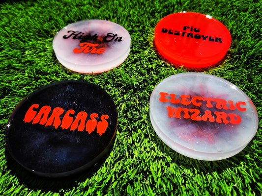 Metal Mash Up Glow Medium Mini/Coaster Set
