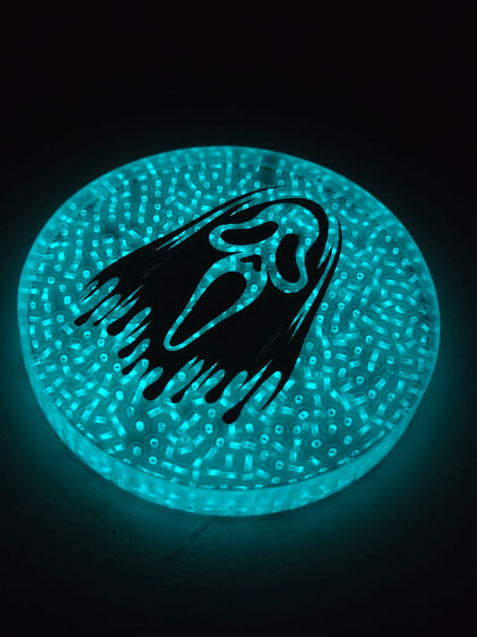 Ghost Face White Lite Brite / Glow / Mini