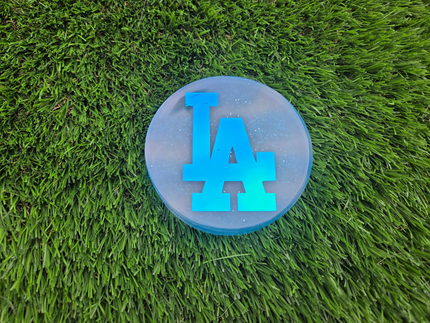 Striped LA Dodgers Super Glow Large Mini