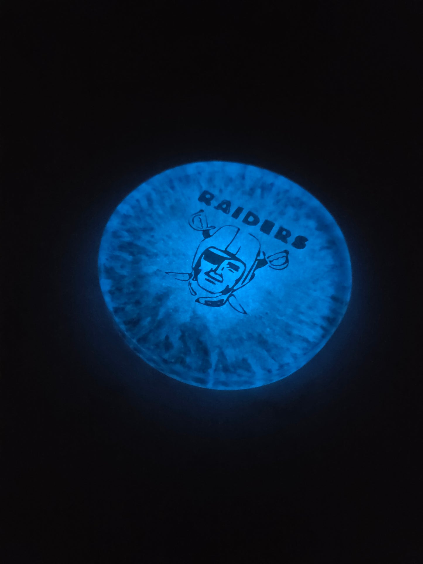 Raiders Pirate Blue on Black / Glow in the Dark