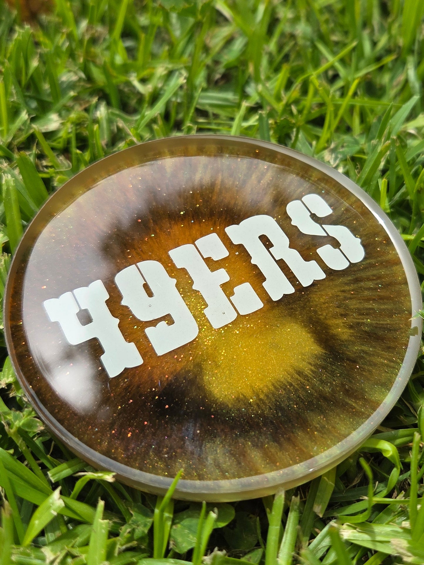 Vintage 49ers Glow Epoxy Art Mini
