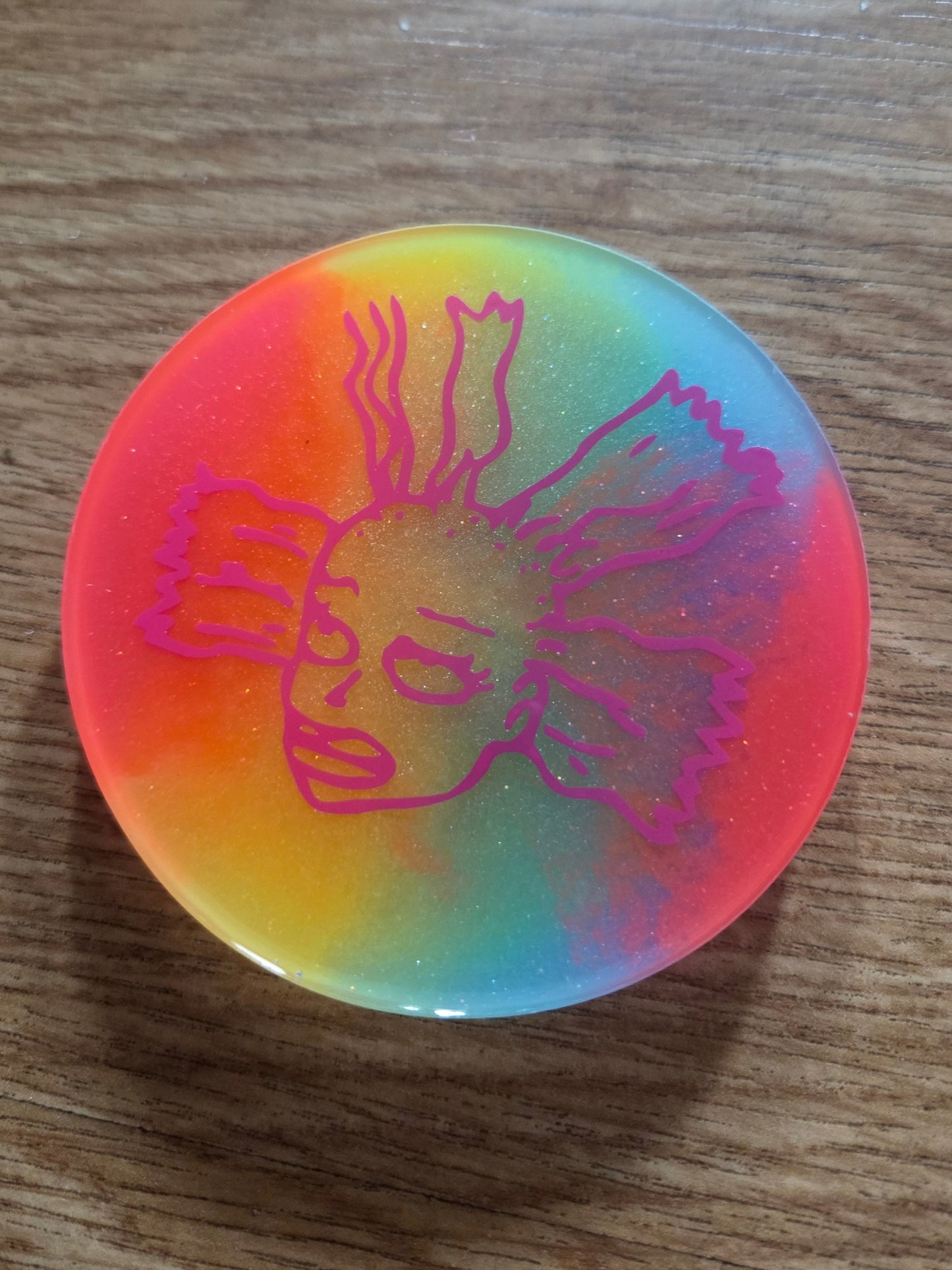 Rainbow I Need A Nap Cynthia/  Glow / Coaster