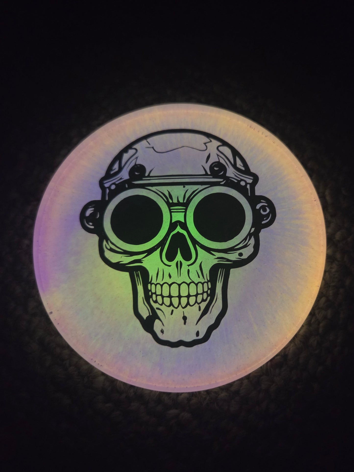 Wartime Skelly / Glow in the Dark / Mini / Coaster