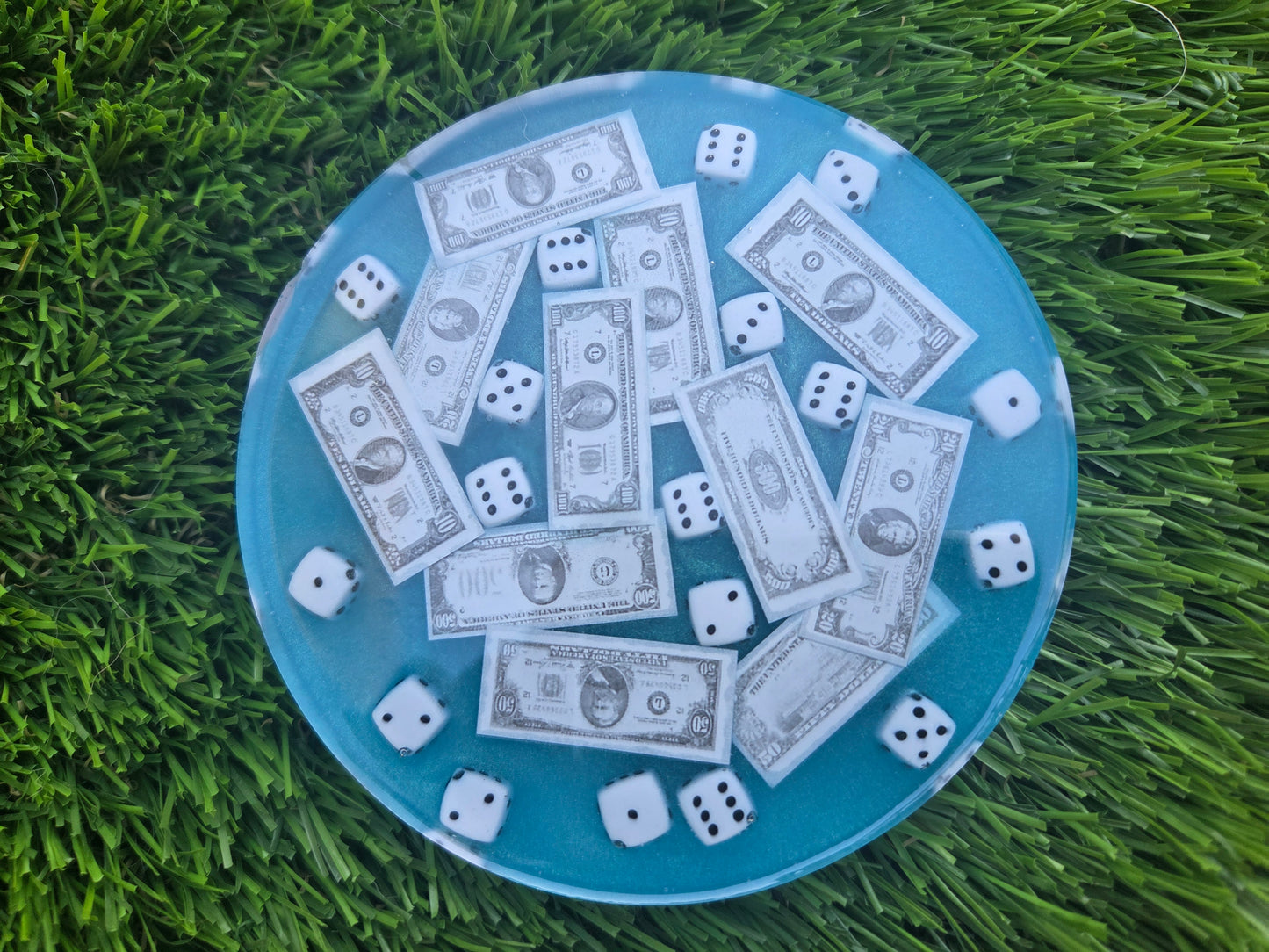 Cash N Dice Super Glow Large Blue Mini