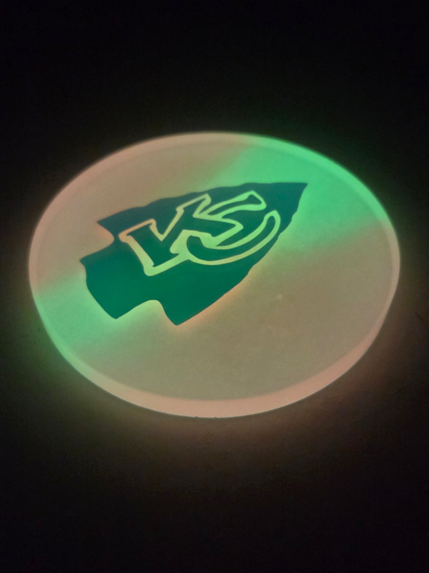 KC Chiefs Chrome Glow Vinyl / Glow in the Dark