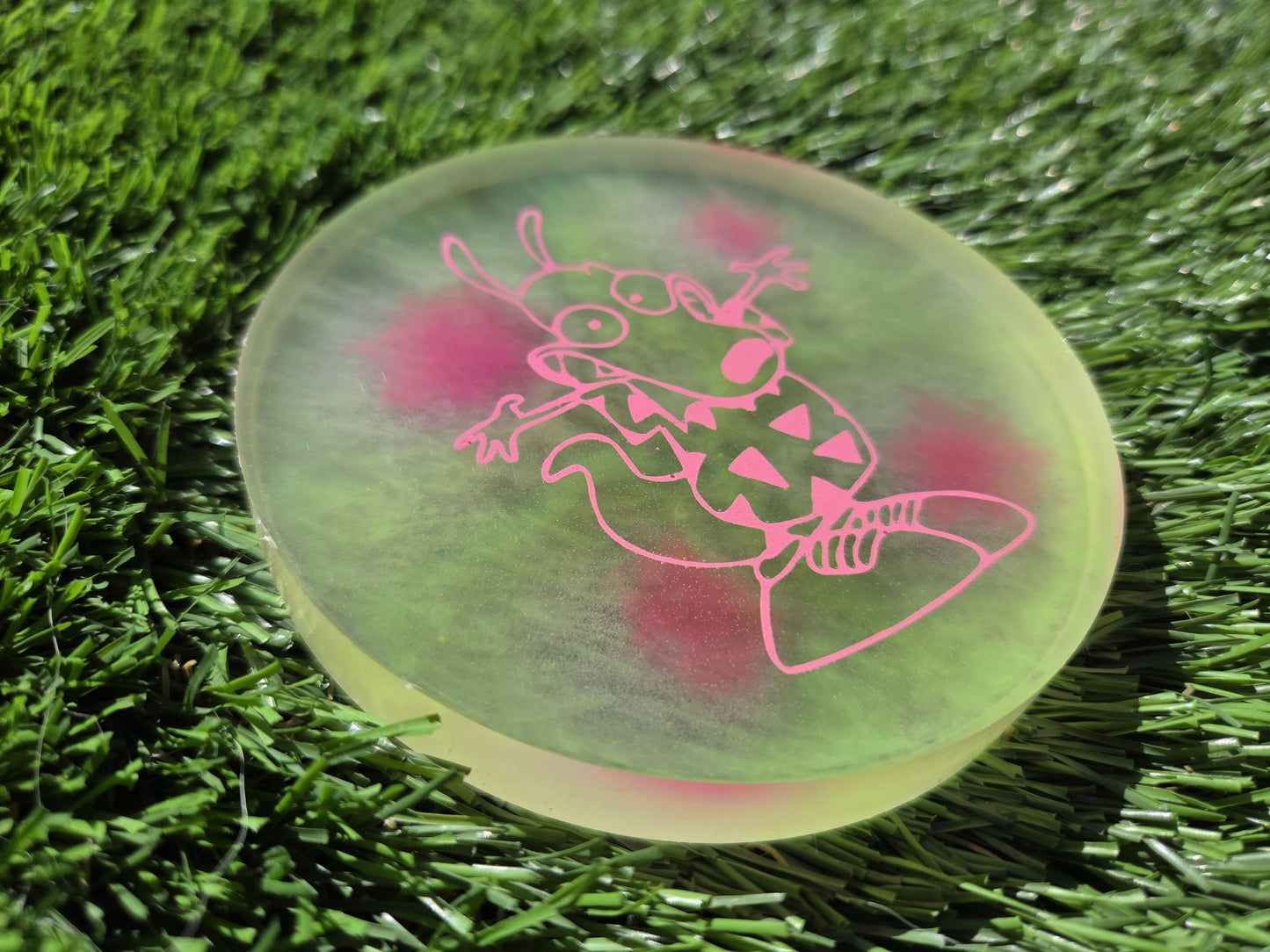 Pinks and Yellows Rocko Double Glow Large Mini