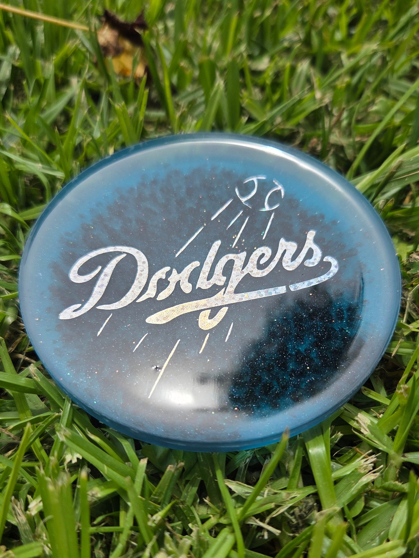 Blue on Black Dodgers Glow Mini