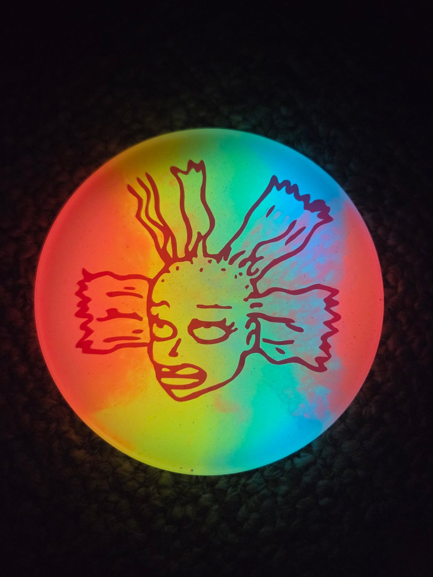 Rainbow I Need A Nap Cynthia/  Glow / Coaster