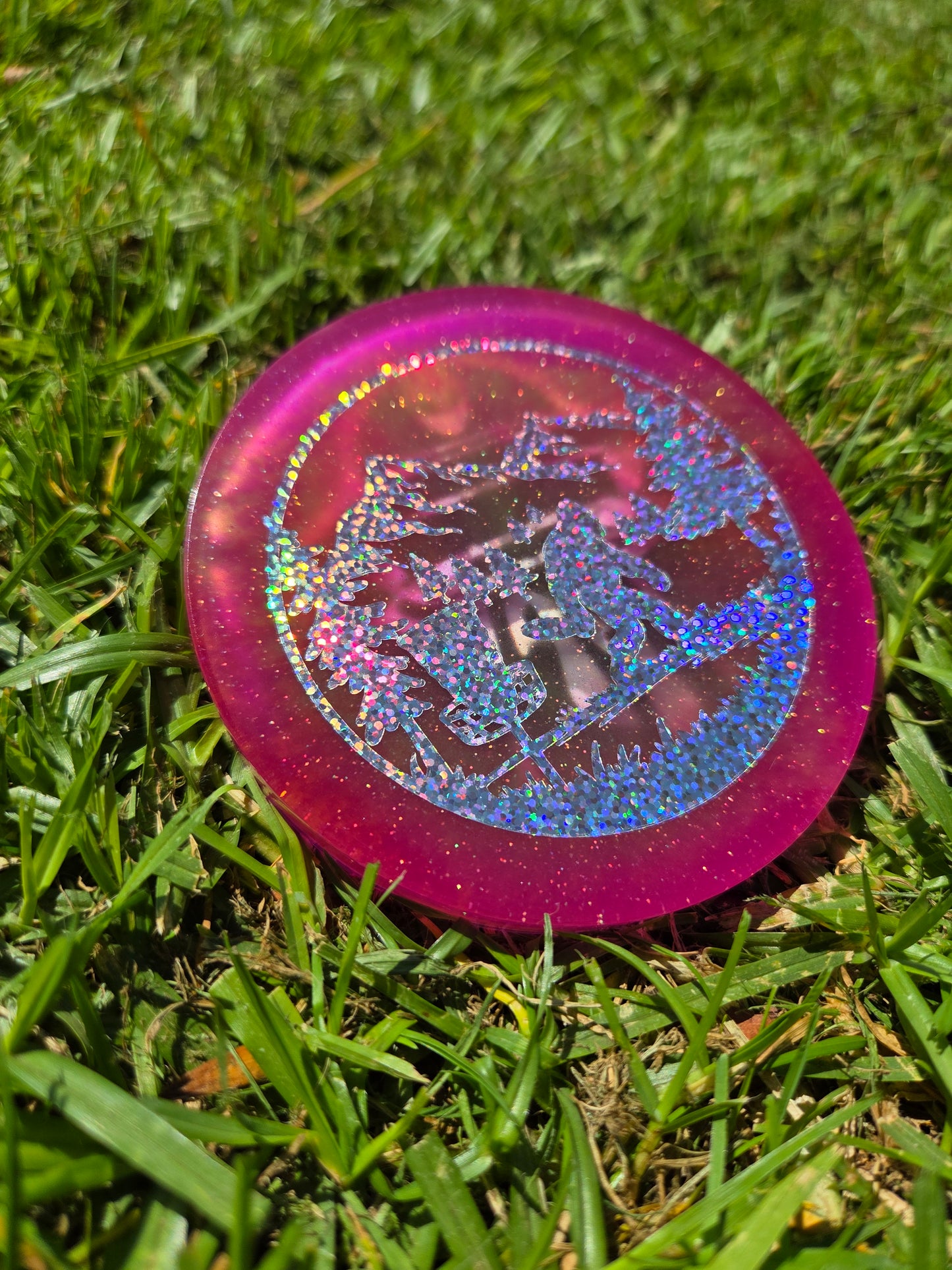 Poppycock UFO Weirder Thangz/Sasquatch Playing Disc Golf                              Poppycock UFO Strange Best Budz Double Sided Glow Mini Pack