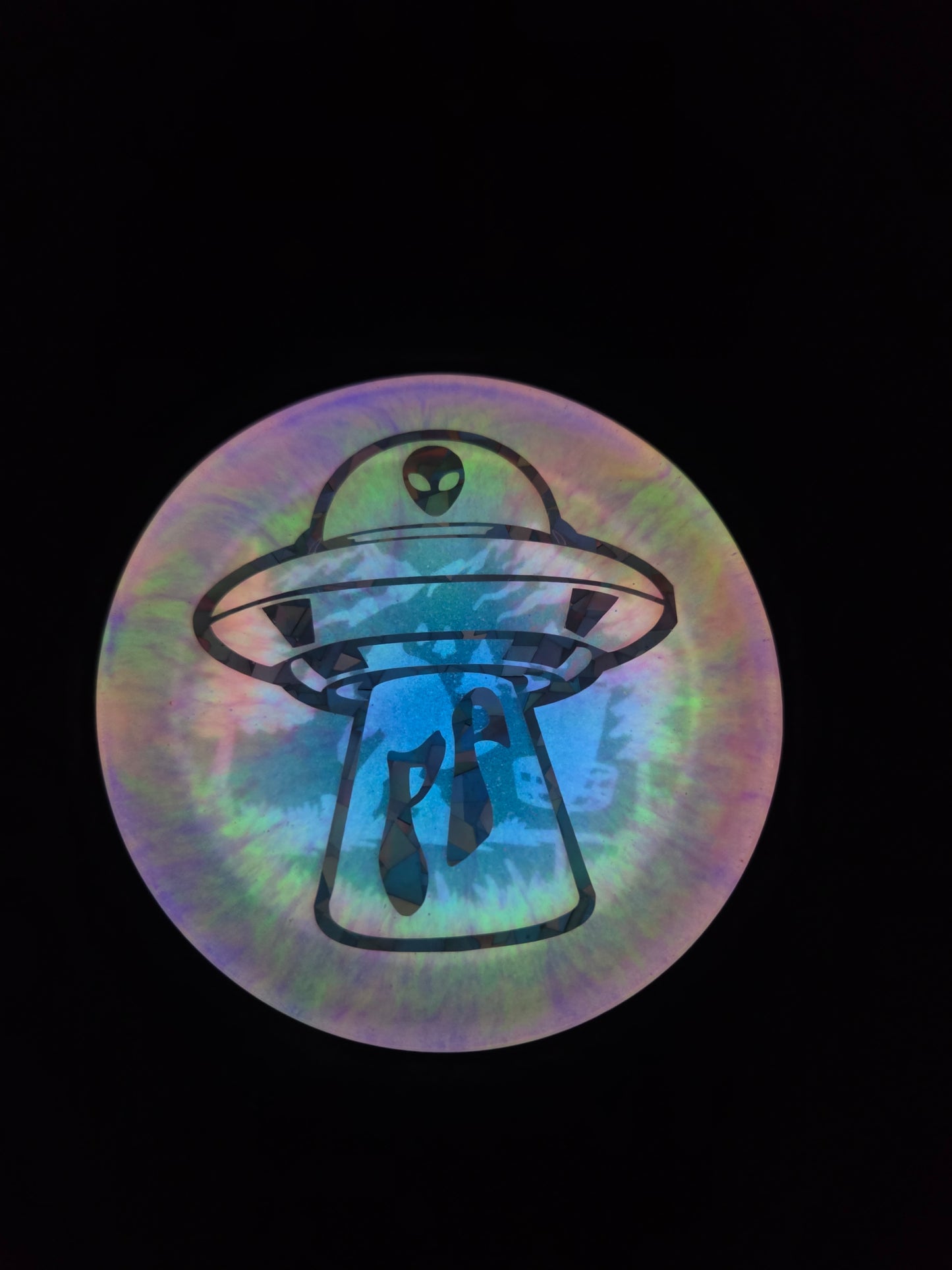 Poppycock UFO Weirder Thangz/Sasquatch Playing Disc Golf                              Poppycock UFO Strange Best Budz Double Sided Glow Mini Pack