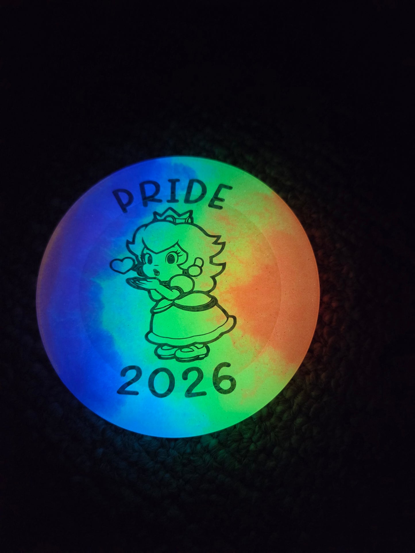 Rainbow Nintendo Pride 2026 / Double Sided Glow in the Dark Mini