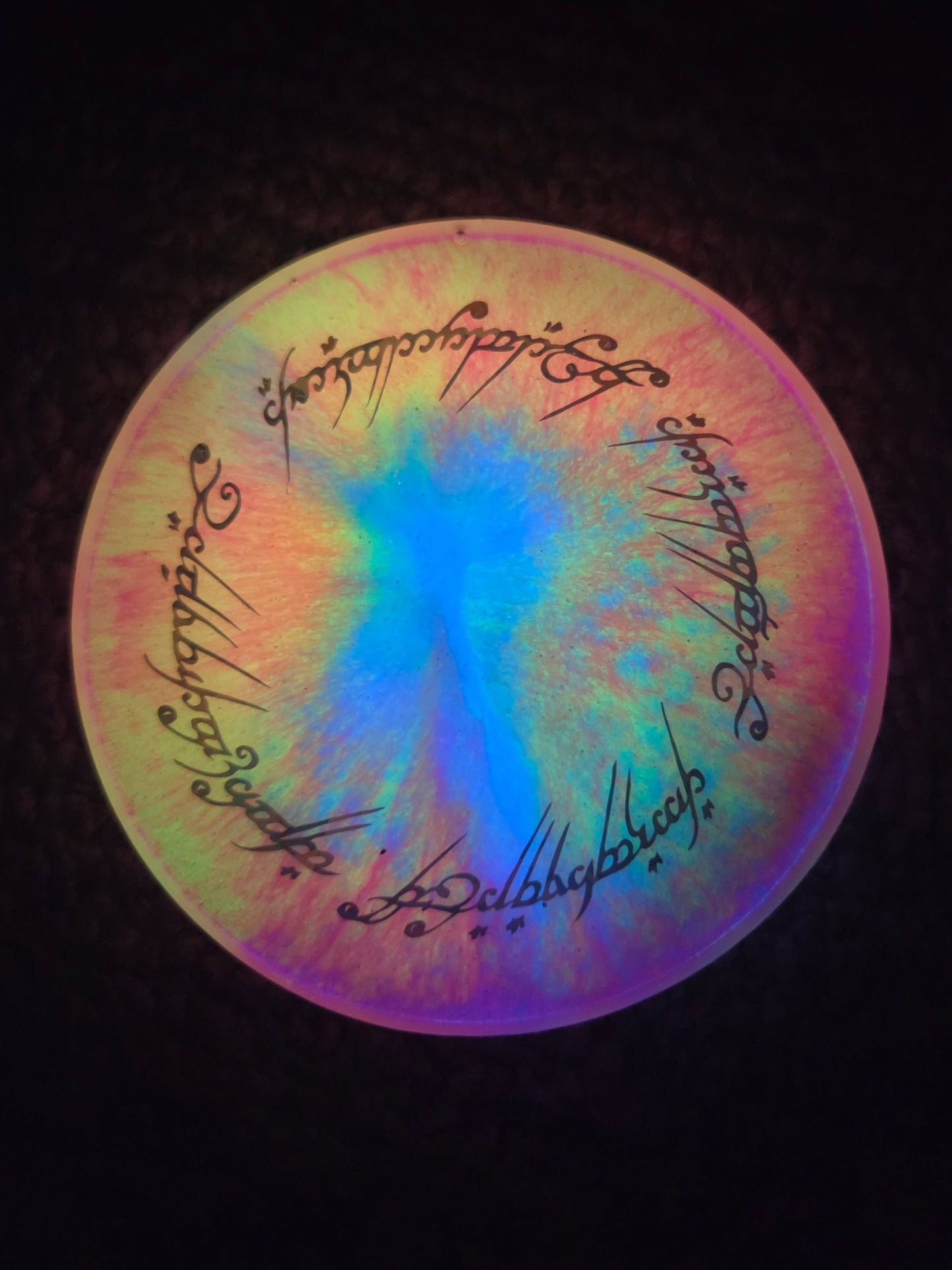 Gay Pride Lord Of The Rings /  Super Glow / 3.5inches Medium
