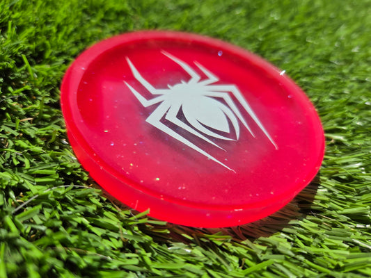 My Spidey Senses Are Glowing! Glow in the Dark Disc Golf Marker/Coaster