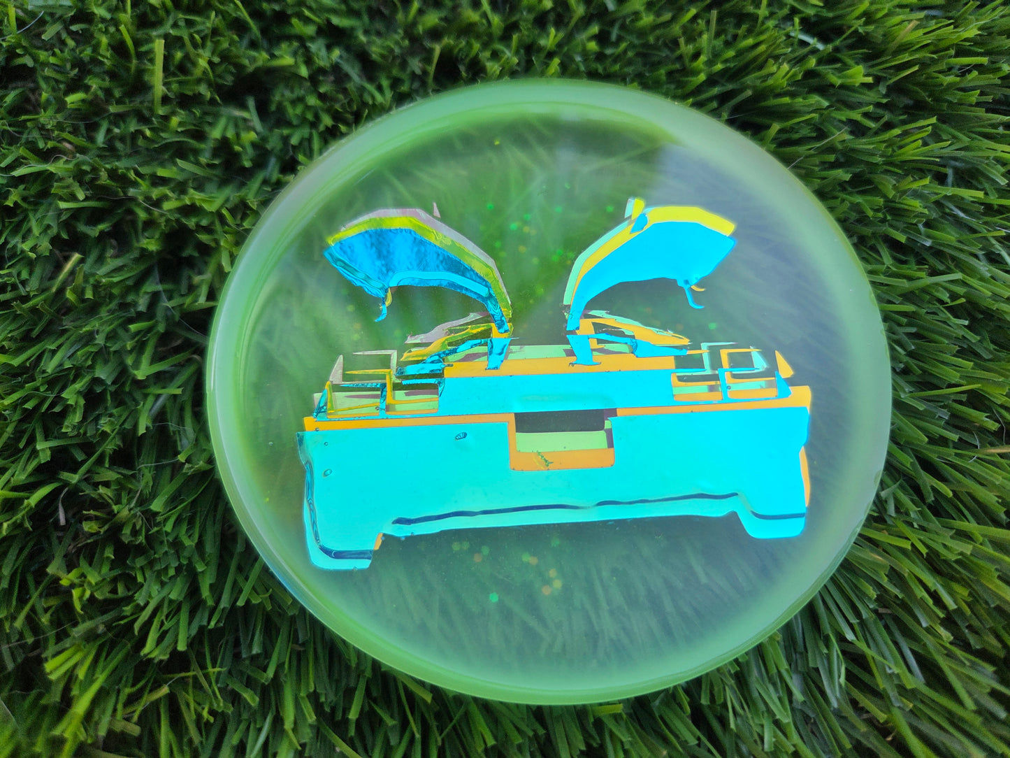 3D Double Glow McFly DeLorean Medium Mini