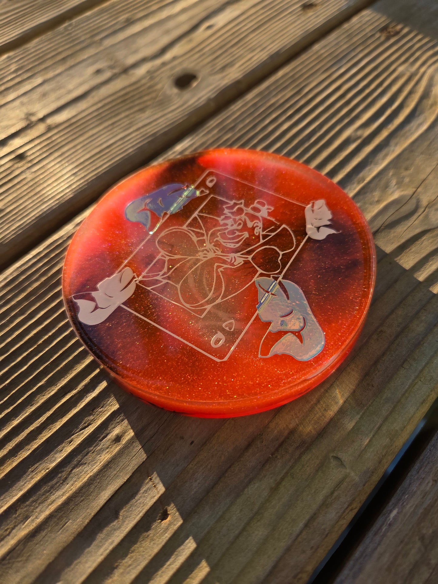 OFF WITH THEIR HEADS! Alice in Wonderland X Red Queen X White Rabbit X Double Sided X Glow in the Dark