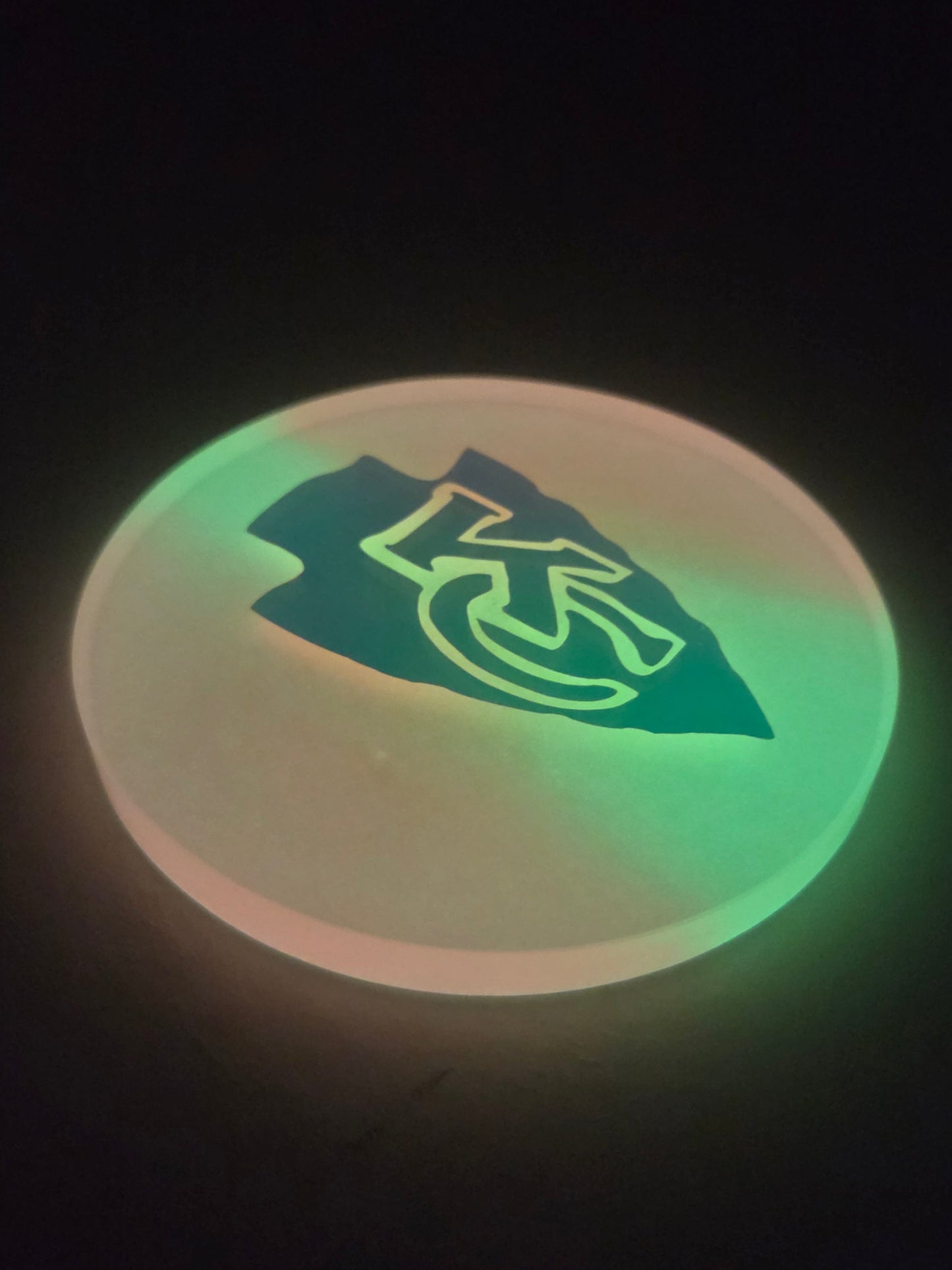 KC Chiefs Chrome Glow Vinyl / Glow in the Dark