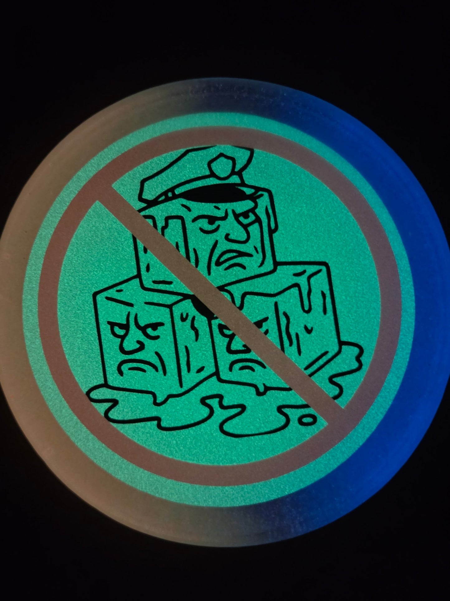 FUCK ICE SLO 50501/ Double Sided / Glow in the Dark