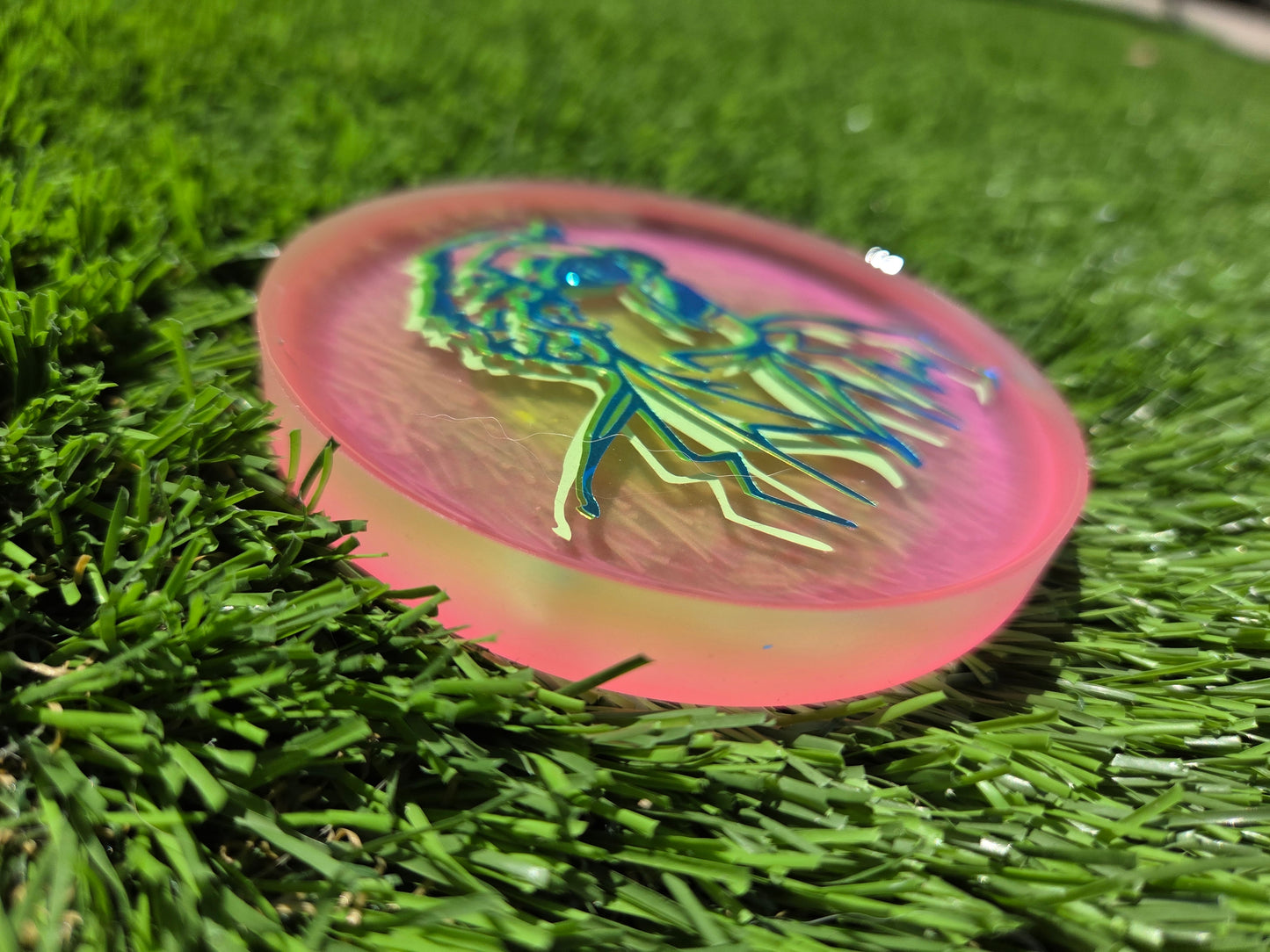 3D Argghhh Doc Glow in the Dark Disc Golf Marker/Coaster