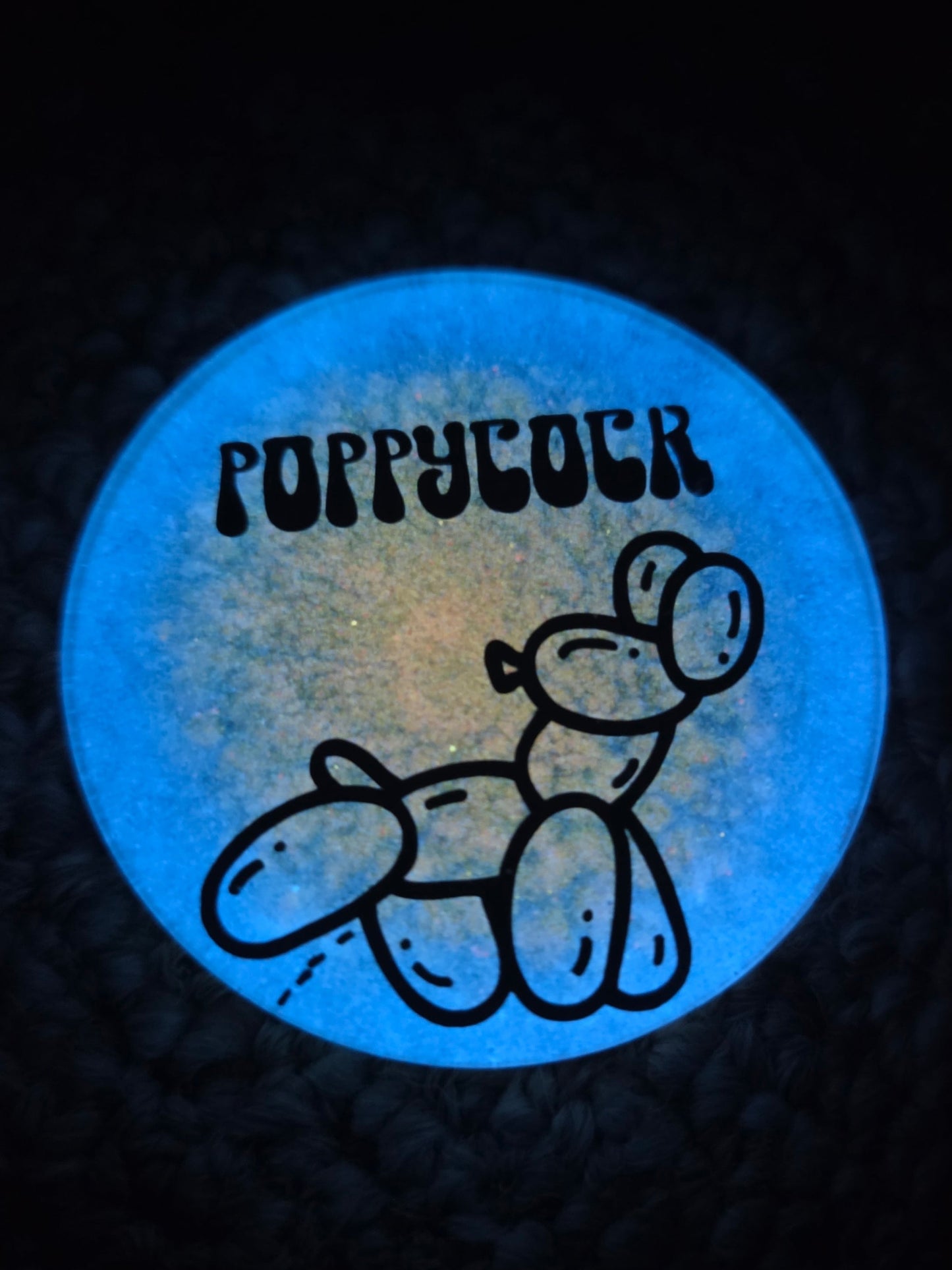 Poppycock Balloon Peeing Animal Glow Double Sided Micro Mini
