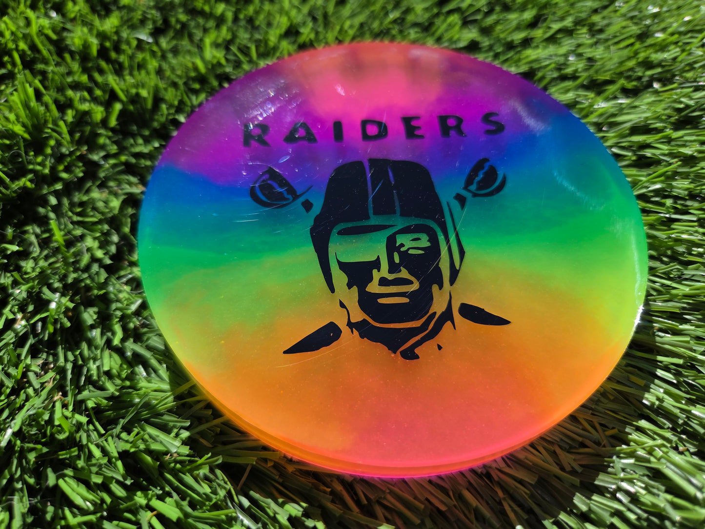 Raiders Super Glow Rainbow Large Mini