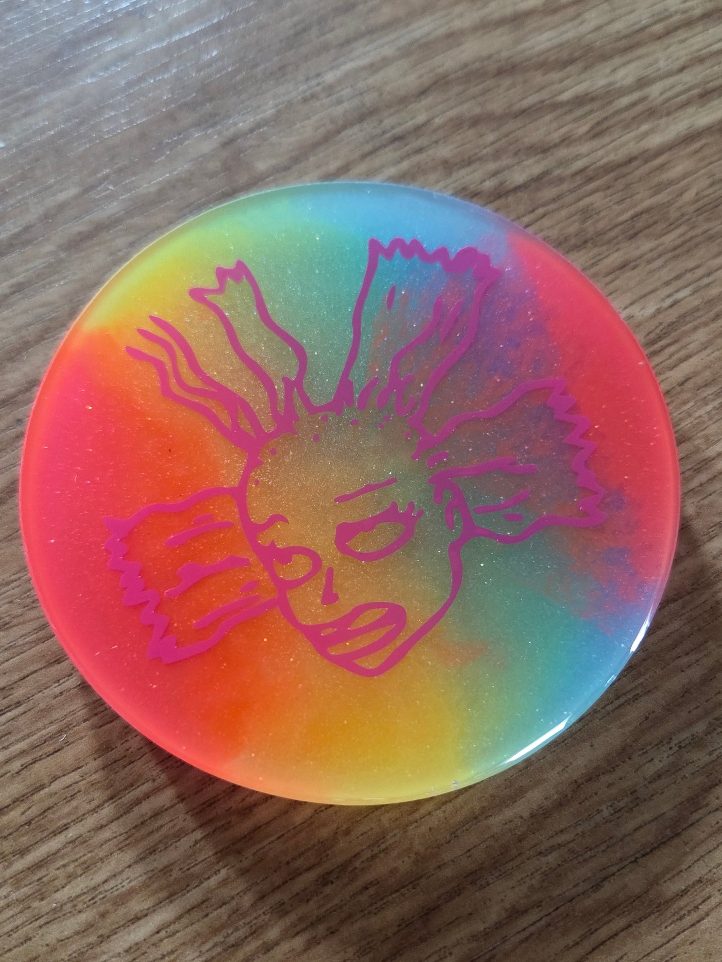 Rainbow I Need A Nap Cynthia/  Glow / Coaster