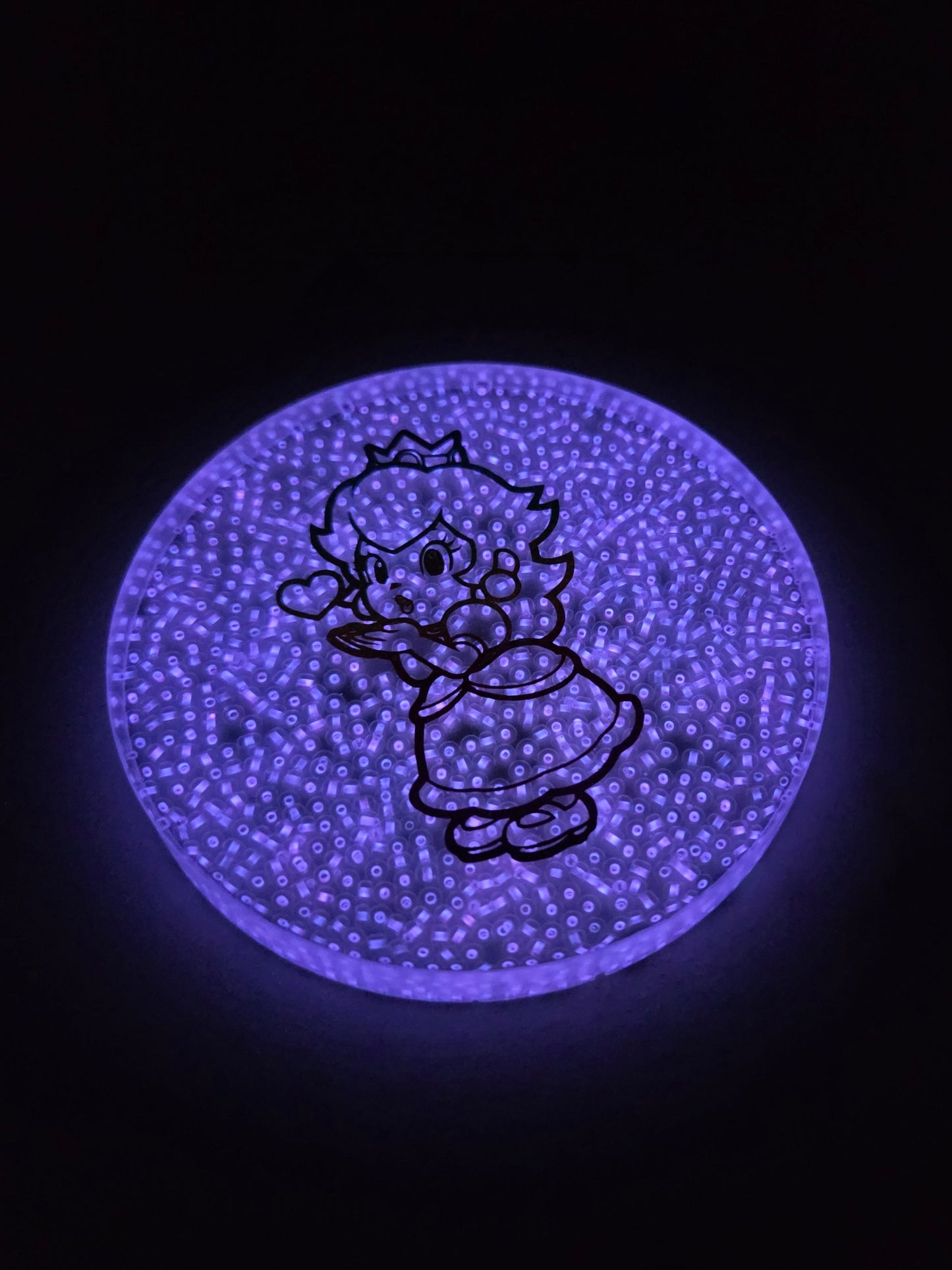 Lite Brite Princess Peach / Glow in the Dark.