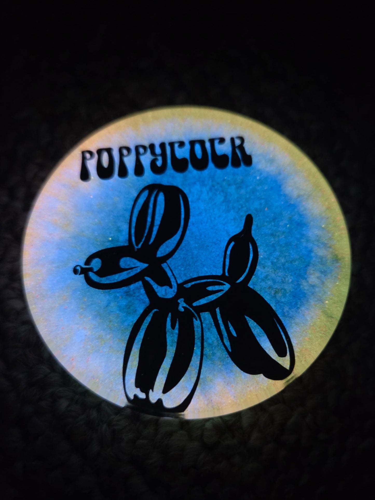 Poppycock Black Balloon Animal Double Sided Mini Mini