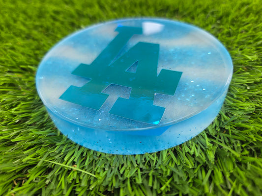 Striped LA Dodgers Super Glow Large Mini