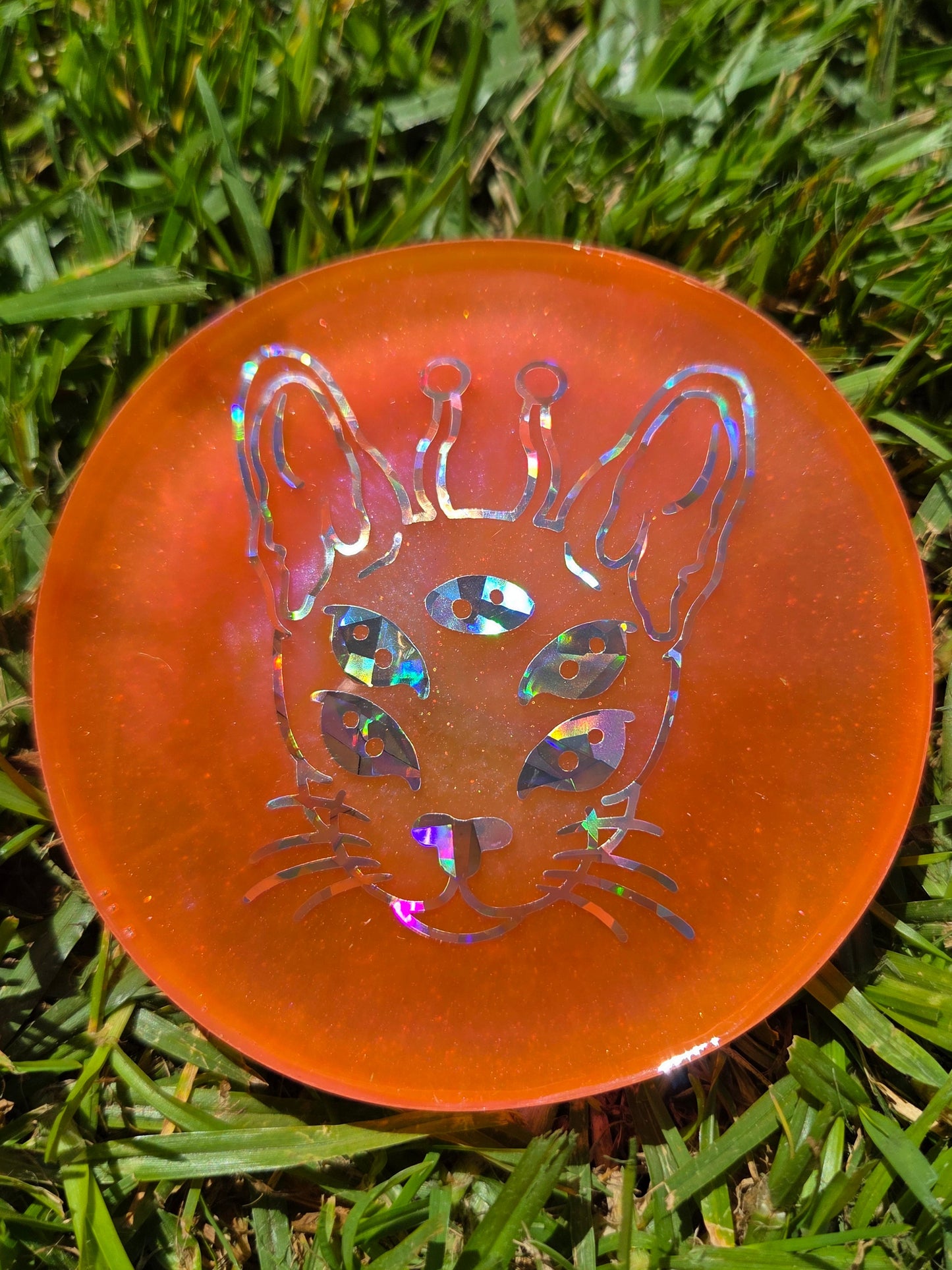 Feline Cosmic Alien Glow amini