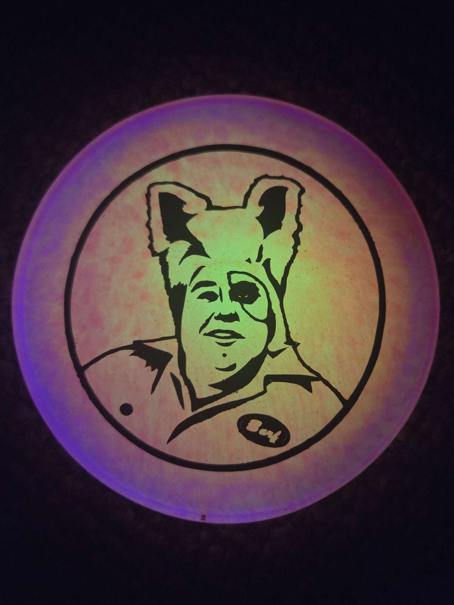 Barf Lone Starr /DEFECT*** ON SURFACE/ Glow Mini