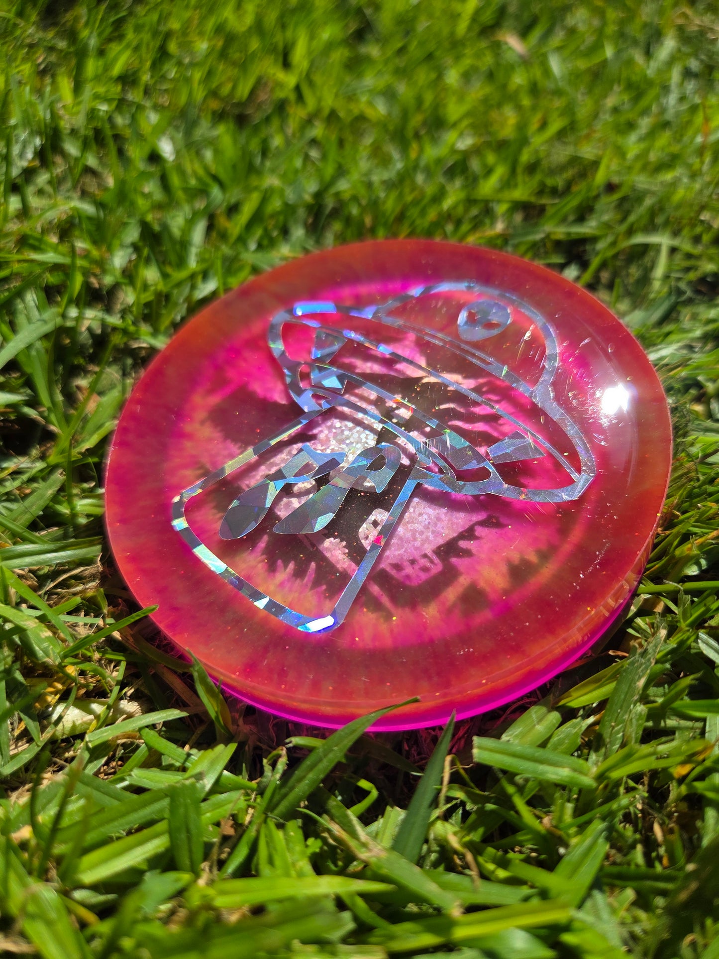 Poppycock UFO Weirder Thangz/Sasquatch Playing Disc Golf                              Poppycock UFO Strange Best Budz Double Sided Glow Mini Pack