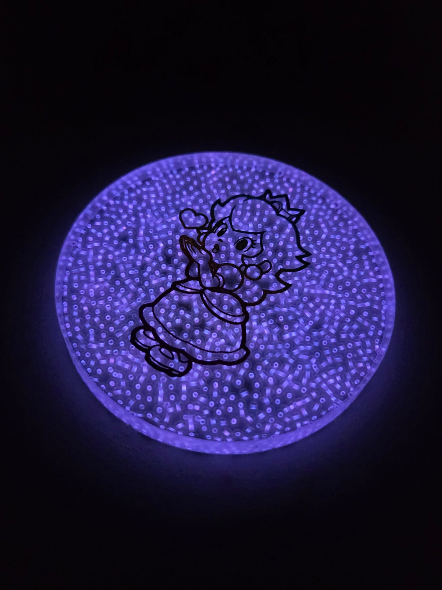 Lite Brite Princess Peach / Glow in the Dark.